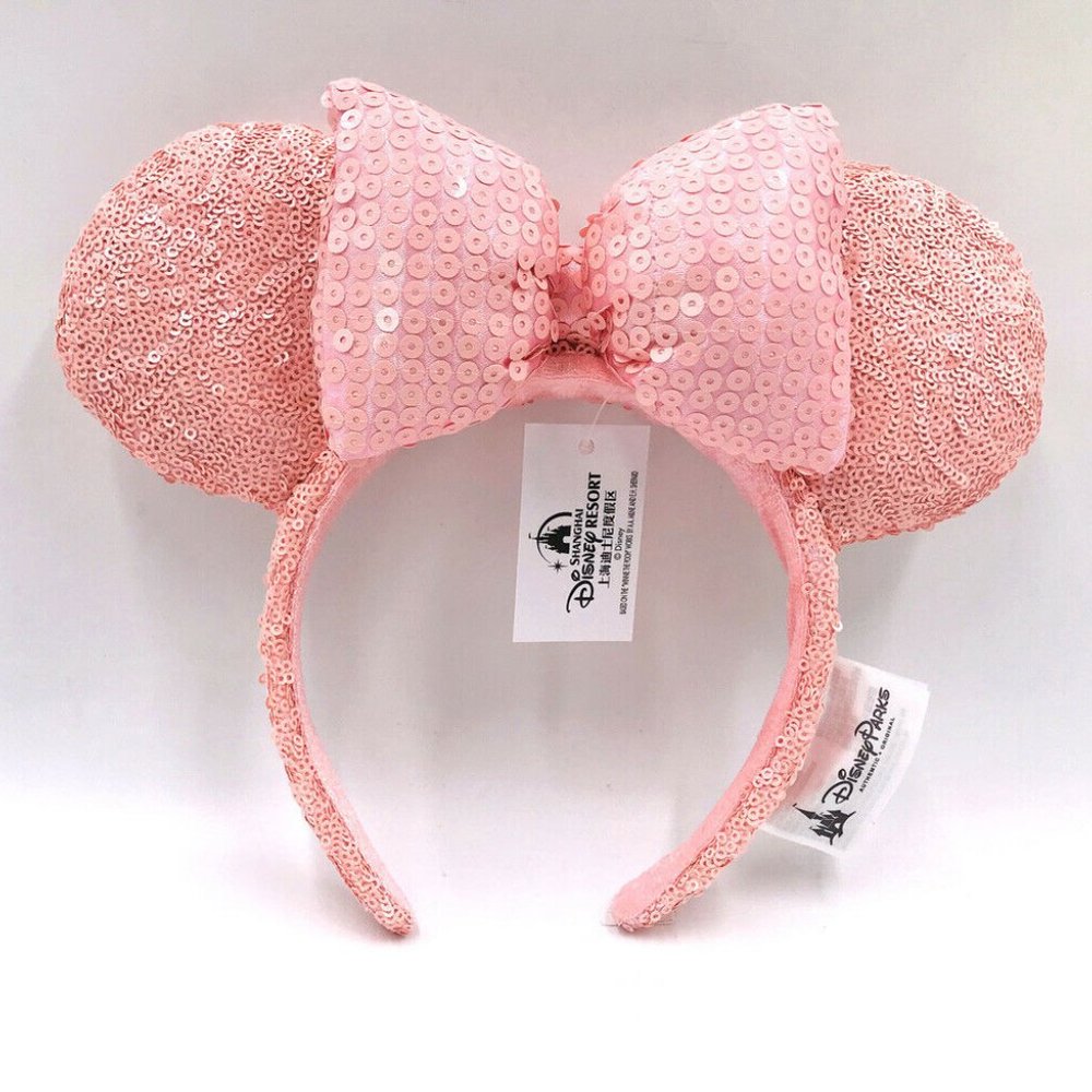 NEW Disney Parks Millennial Pink Sequin Headband - Picture 4 of 6